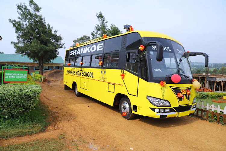 The new school bus for Shankoe Secondary School in Transmara West sub county of Narok County.