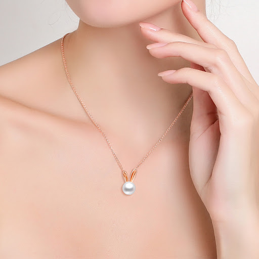 Title 6, S925 Sterling Silver Freshwater Pearl Pendant C...