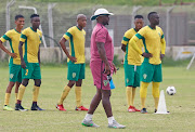 Steve Komphela during the Golden Arrows media open day at Moses Mabhida Outer Fields on April 17, 2019 in Durban, South Africa. 