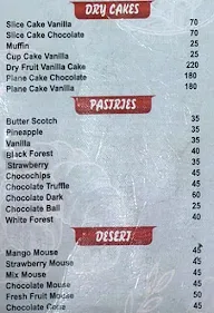 Surprise Bakery Shop menu 1