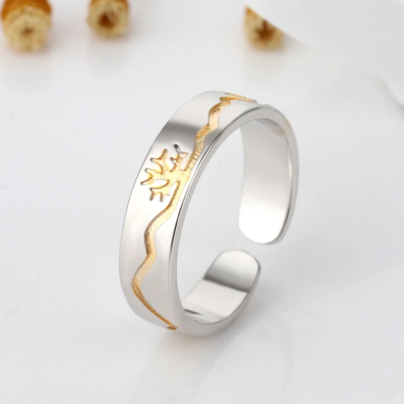 Anillo con diseño de cuerno, especial para mujer, perfecto como regalo de San Valentín. Elegancia y estilo únicos para celebrar el amor.