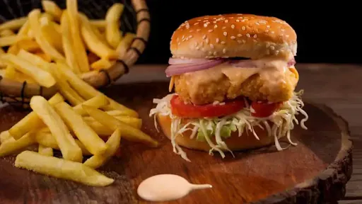 Krispy Crust Paneer Burger