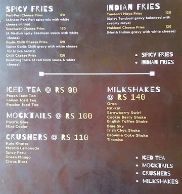 UFO Fries & Corn menu 