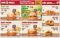 Burger King menu 1