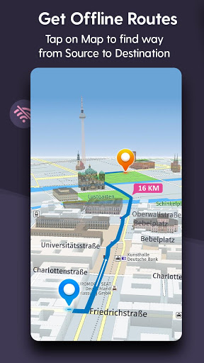 Screenshot Offline Route Maps