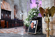 A general view of the St George's Cathedral during the state funeral of late Archbishop Emeritus Desmond Tutu in Cape Town, South Africa, January 1, 2022. 