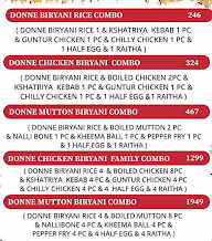 Chickpet Donne Biryani House menu 5