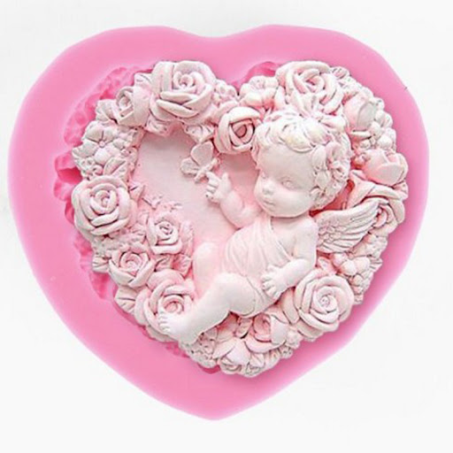 Title 3, Angel Rose siliconen handgemaakte zeepvorm. Maa...