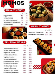 Momo Street menu 1