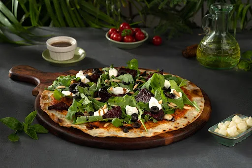Beetroot With Goat Cheese Flatbread Salad