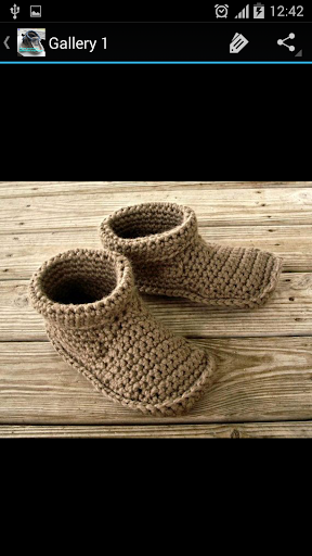 Mens Slippers Crochet Pattern