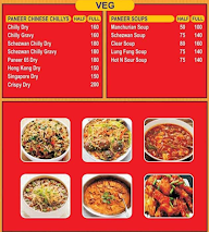 Hotel Shakuntala Chinese Food Corner menu 1