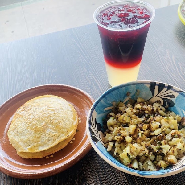 Gf pancakes& pot hash