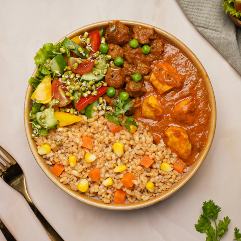 Butter Chicken & Red Rice Meal (Protein - 35g)