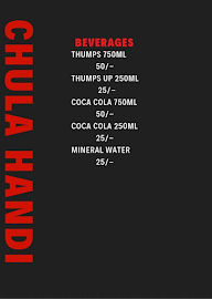 Chula Handi menu 2