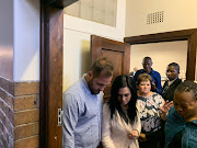 Amy’Leigh’s parents, Wynand and Angeline de Jager, arrive at the Vanderbijlpark magistrate's court on September 9 2019.