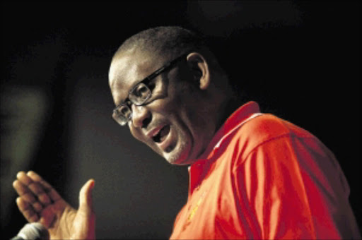 Cosatu general secretary Zwelinzima Vavi says the alliance must focus on poverty, rather than ANC succession Picture: HALDEN KROG