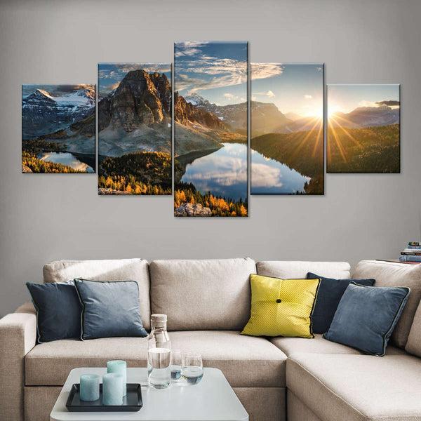 Lake Magog Multi Panel Canvas Wall Art