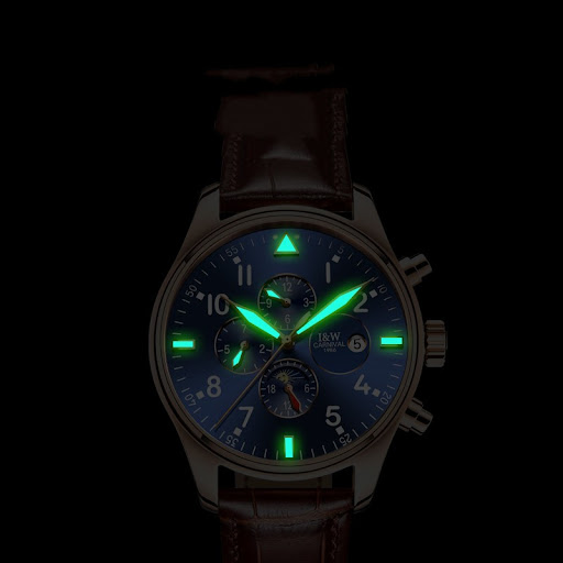 Title 4, Mens Multifunctional Leather Strap Waterproof ...