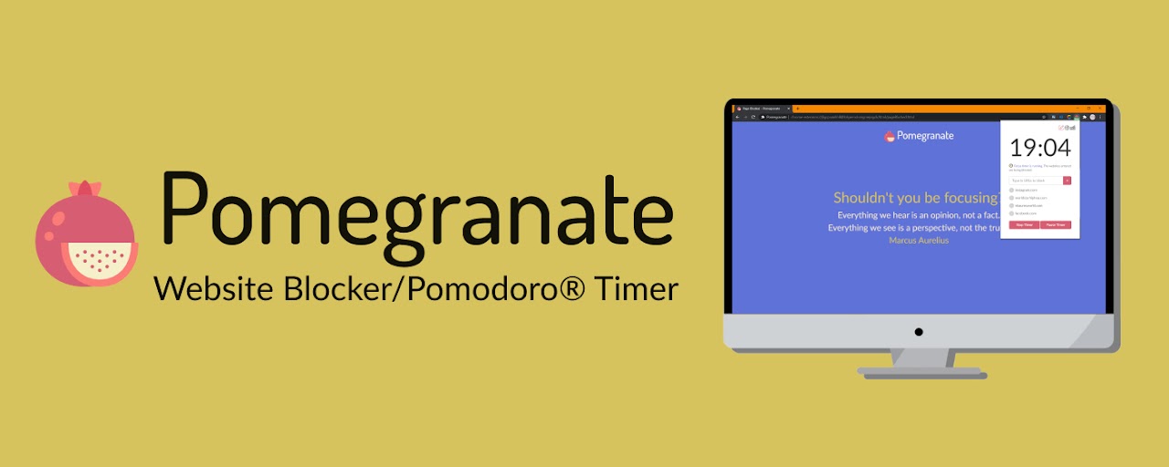 Pomegranate: Website Blocker/Pomodoro® Timer Preview image 2