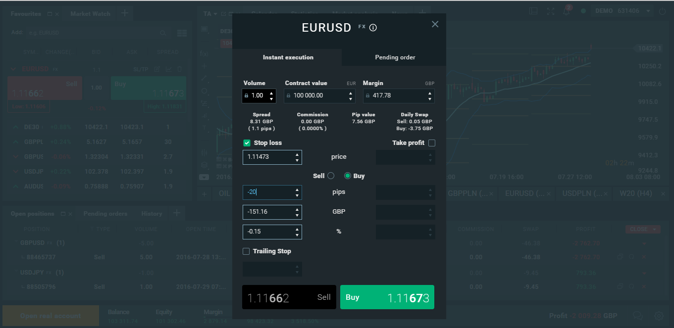 Trader S Calculator Xstation Trading Platform Xtb - 