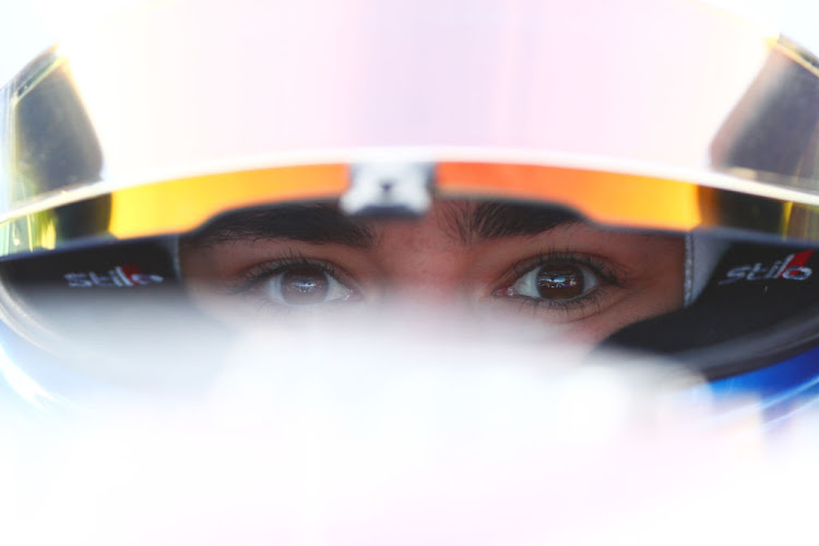 Jamie Chadwick of Great Britain sits in her Tatuus F3 T-318 as she prepares before qualifying for the W Series round six and final race of the inaugural championship at Brands Hatch on August 11, 2019 in Longfield, England.