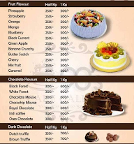 Sri Balaji Cake Mane menu 1