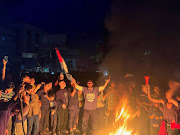 Palestinians react after Hamas accepted a ceasefire proposal from Egypt and Qatar, in Rafah,Gaza Strip, May 6 2024. Picture: REUTERS/DOAA AL BAZ