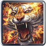 Cover Image of Herunterladen Flame Tiger Live Wallpaper 1.2.1 APK