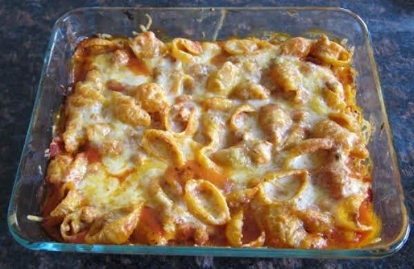 No Hassle Stuffed Shells Pasta Bake_image