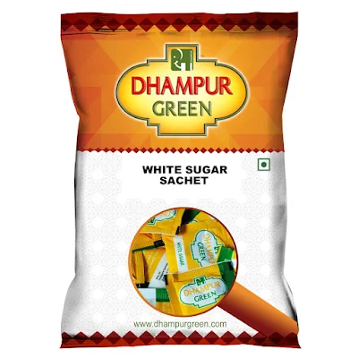 Dhampur Green White Sugar Sachet - 500 gm