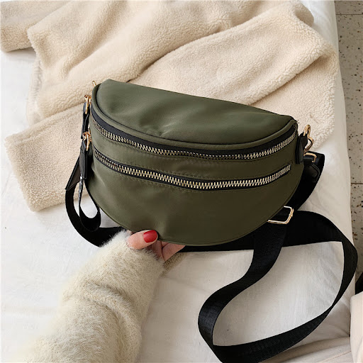 Title 5, Womens Nylon Bag with Wide Shoulder Strap and ...
