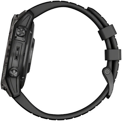 Garmin Fenix 7 Pro Sapphire Solar Smartwatch - 47mm, Carbon Gray DLC Titanium Case, Black Band alternate image 0