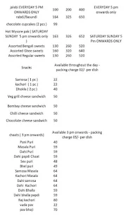 Sweet Moments Express menu 4