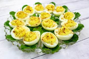 Potato Salad Deviled Eggs