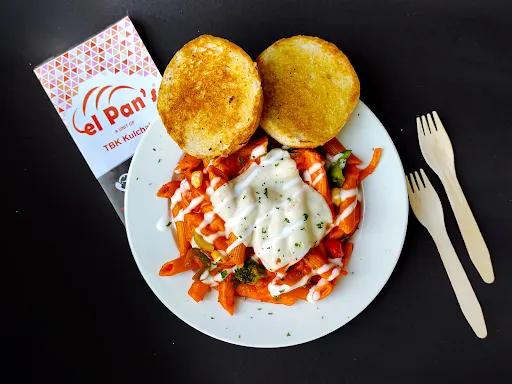 Cheesy Mixed Sauce Pasta