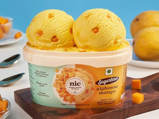 Alphonso Mango Sugarless Ice Cream 500ml(Lite)