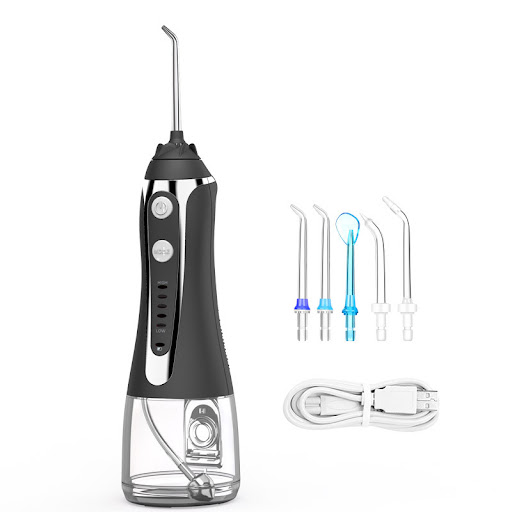 Title 3, Portable Oral Irrigator 300ml Dental Water Flos...