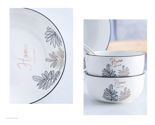 Title 5, High-End Ceramic Tableware Set Enhance your din...
