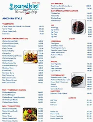 Nandhini Paradise menu 1