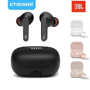 Etronik Jbl Live Pro + Tws Tai Nghe Chống Ồn Chống Thấm Nước Tai Nghe Âm Thanh Nổi Có Hộp Sạc Mic Bluetooth 5.0 Tai Nghe Thông Minh Tai Nghe Thể Thao