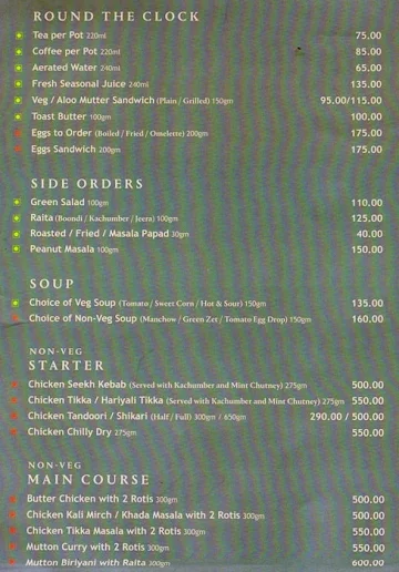 Zaffran menu 