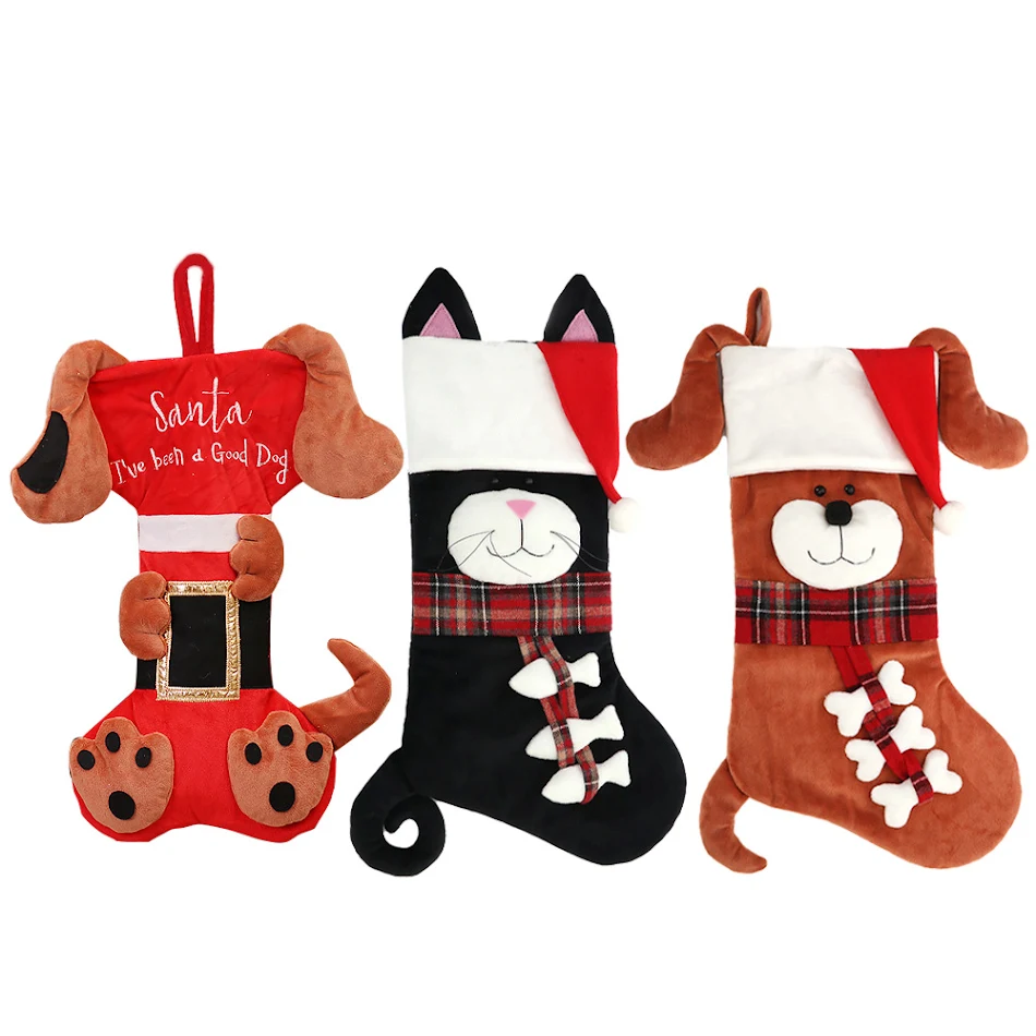 Creative Cute Cartoon Christmas Stockings for Gifts and Festive Home Decoration. Add a touch of holiday cheer and joy th