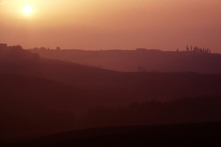 Lo spettacolo del paesaggio toscano di d