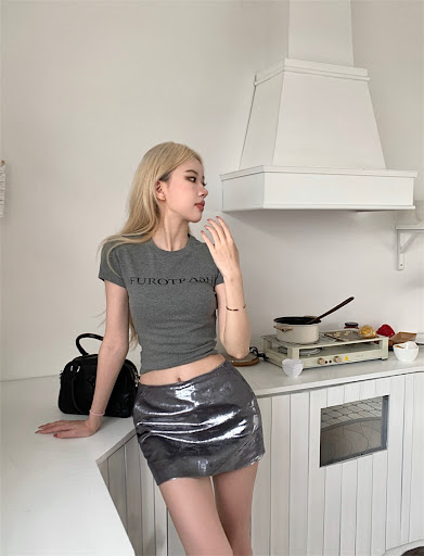 Title 20, Letter print short sleeve slim-fit shirt, desig...