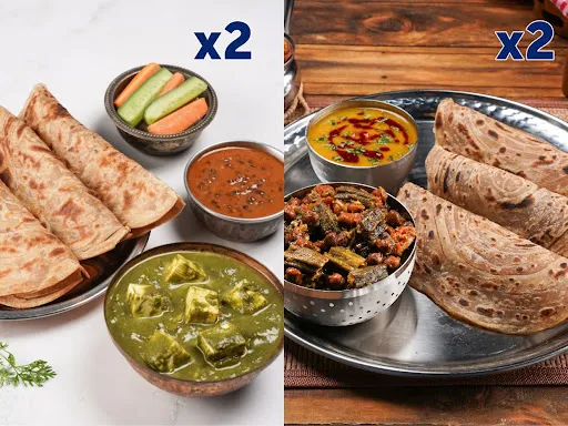 Paratha Thali (Meal For 4)