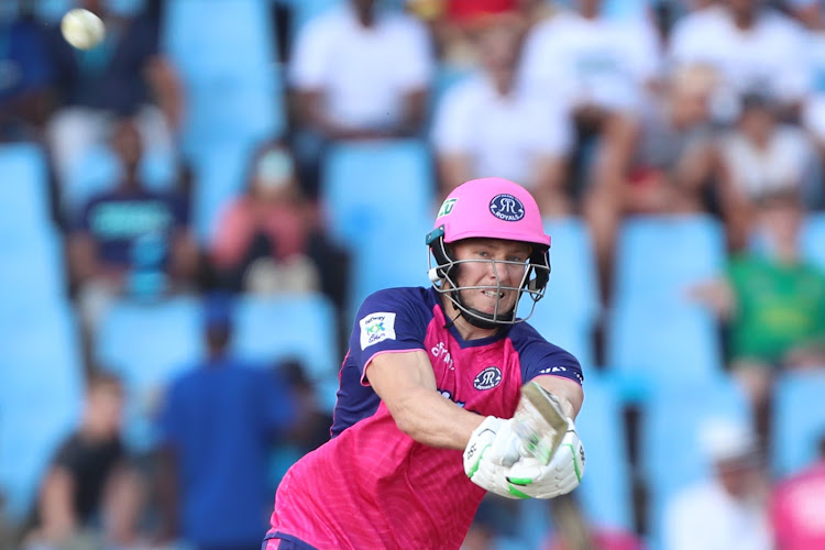 Paarl Royals captain David Miller pulls a six in the SA20 fixture against Pretoria Capitals at Centurion on Sunday