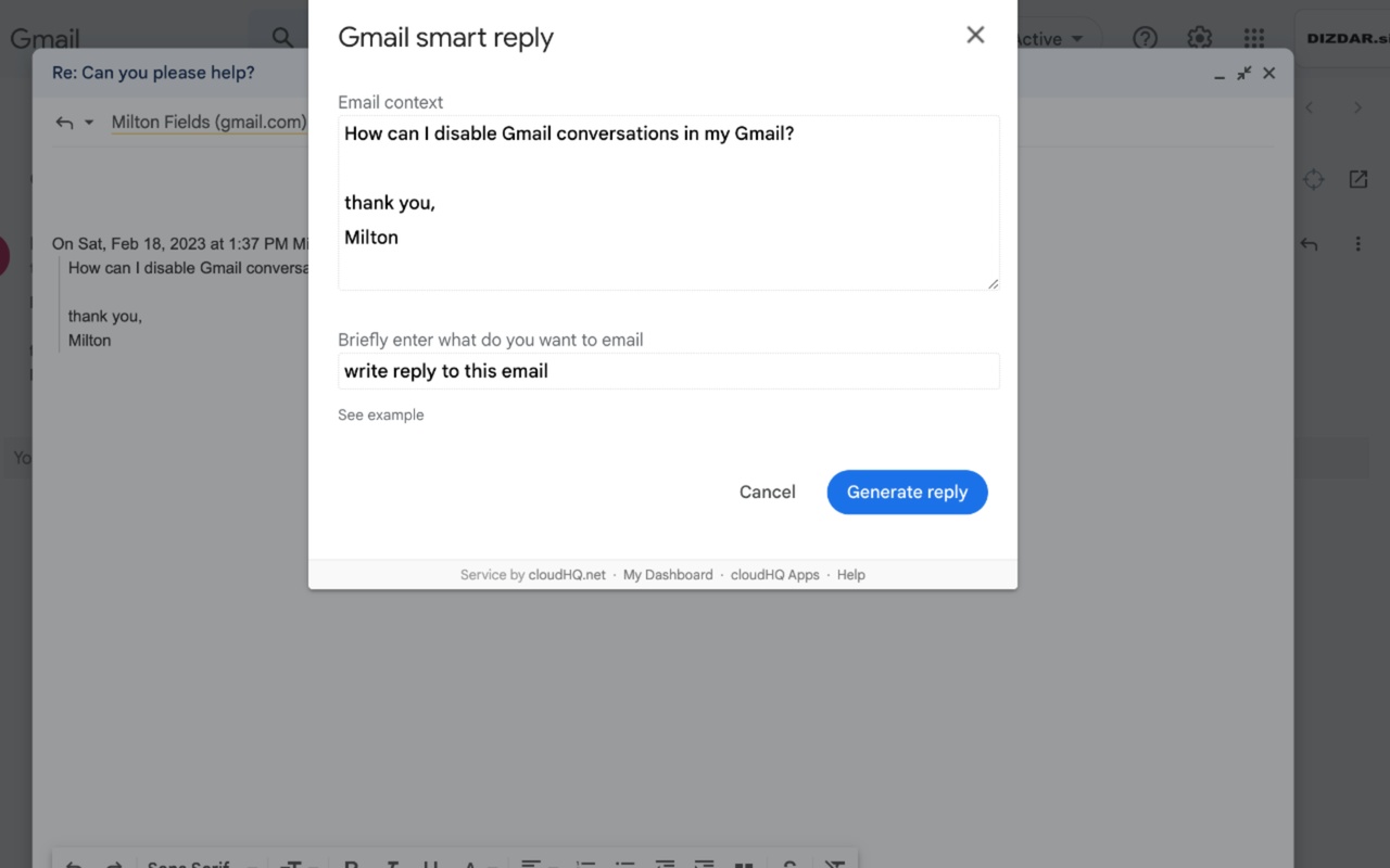 ChatGPT for Gmail by cloudHQ Preview image 2