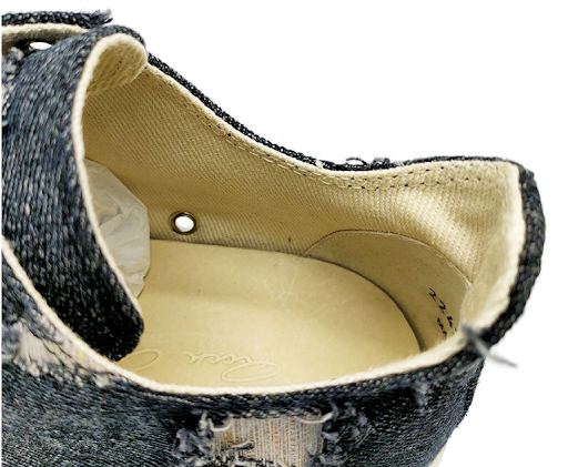 Title 7, Trendy Ripped Denim Casual Canvas Mens Shoes. ...