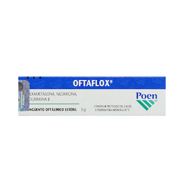 OFTAFLOX UNGÜENTO TUBO X5G. POEN NEOMICINA POLIMIXINA B DEXAMET       